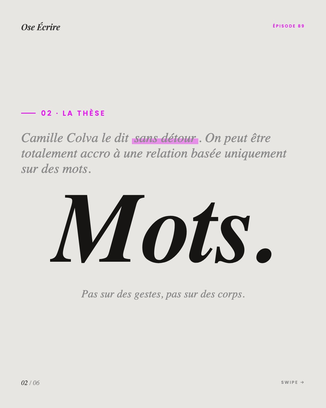 Slide 2 du carousel de l'épisode 89