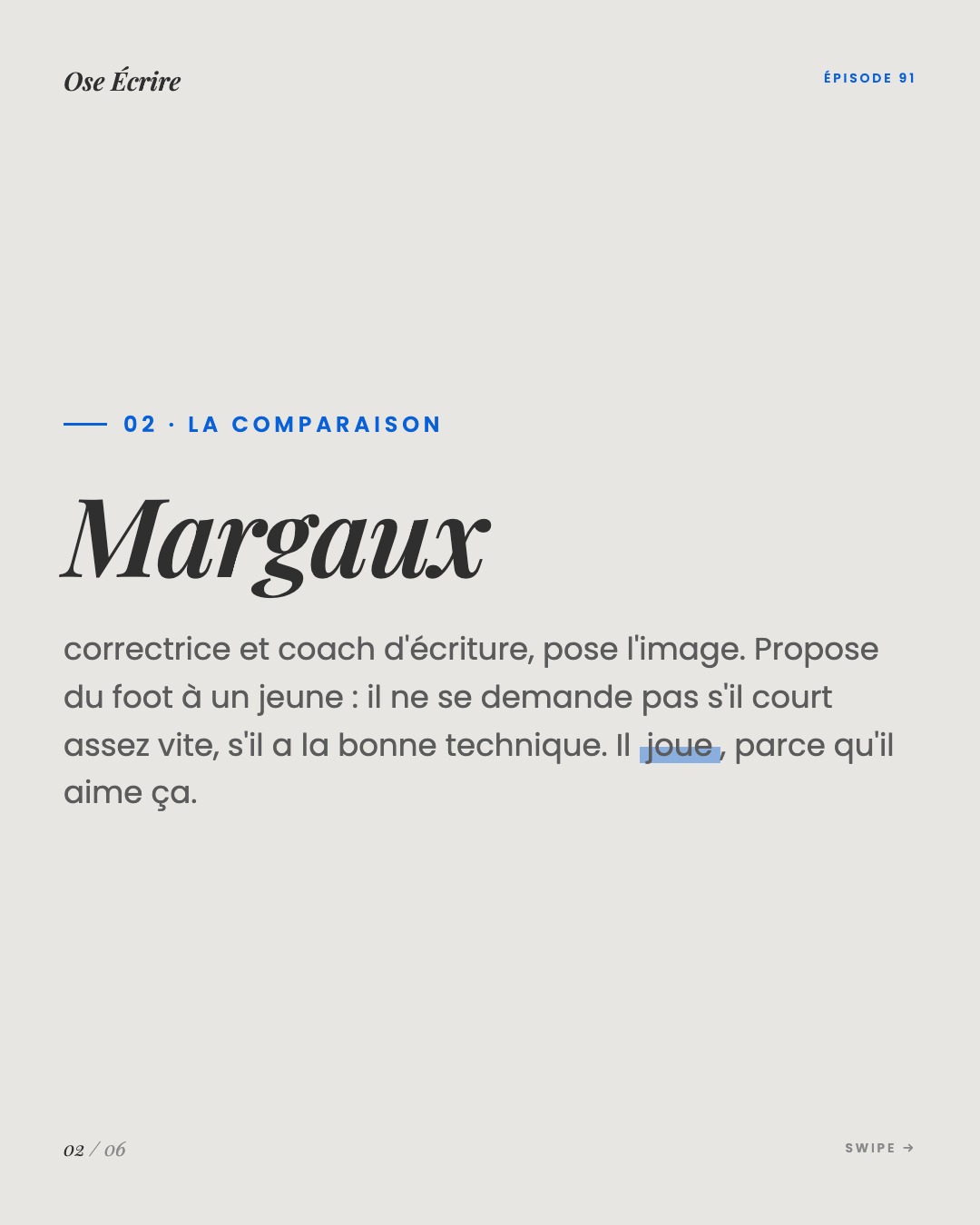 Slide 2 du carousel de l'épisode 91