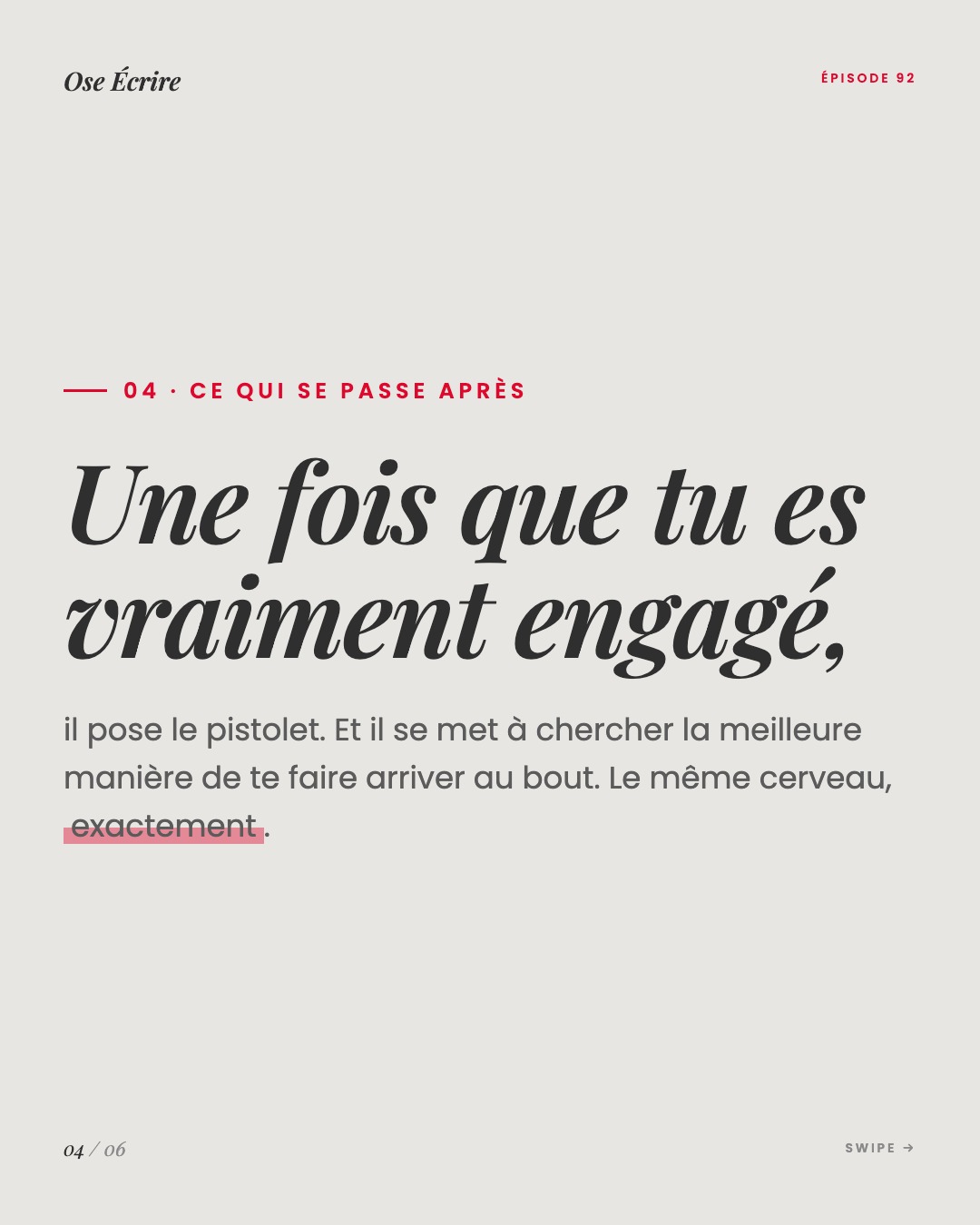 Slide 4 du carousel de l'épisode 92