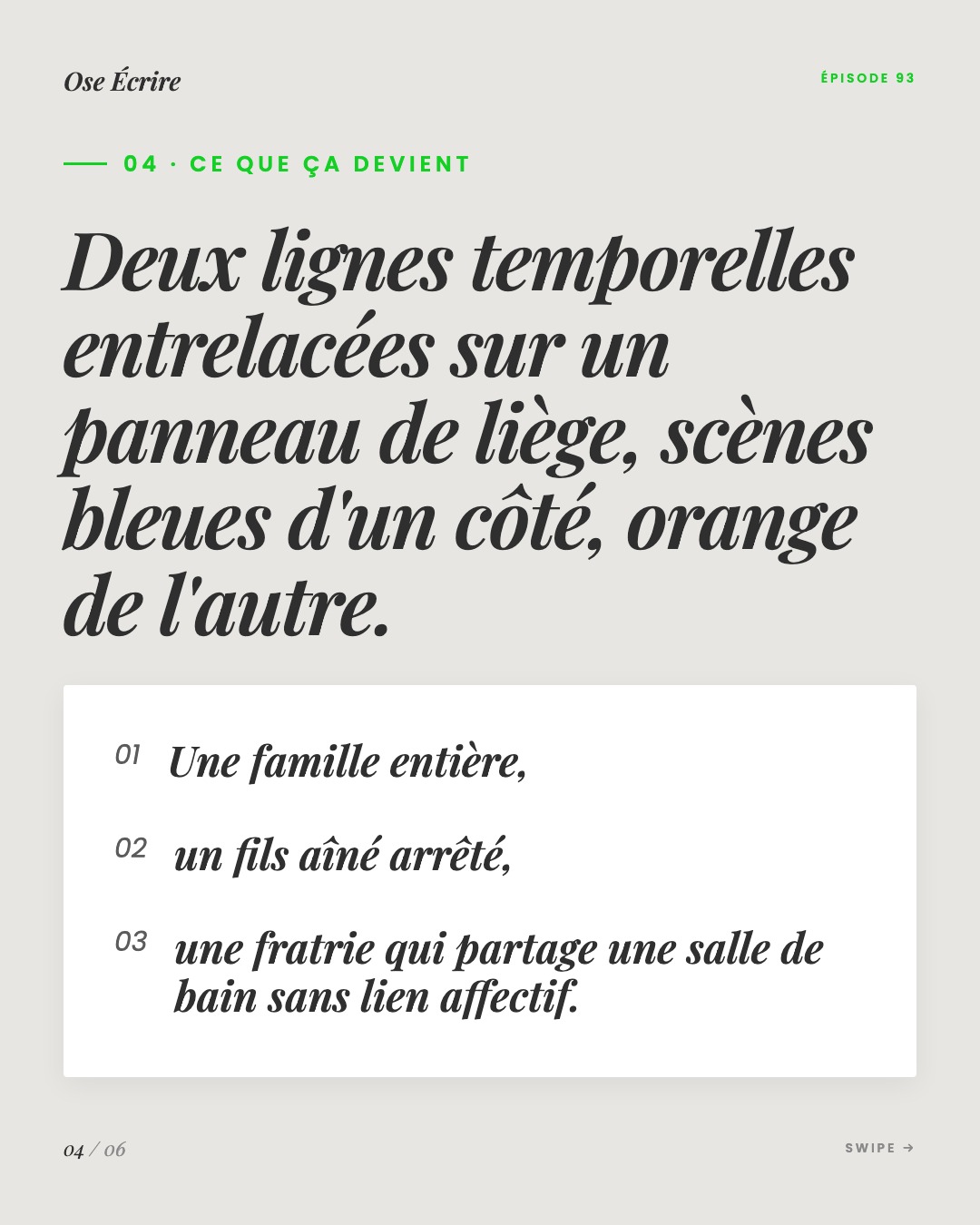 Slide 4 du carousel de l'épisode 93