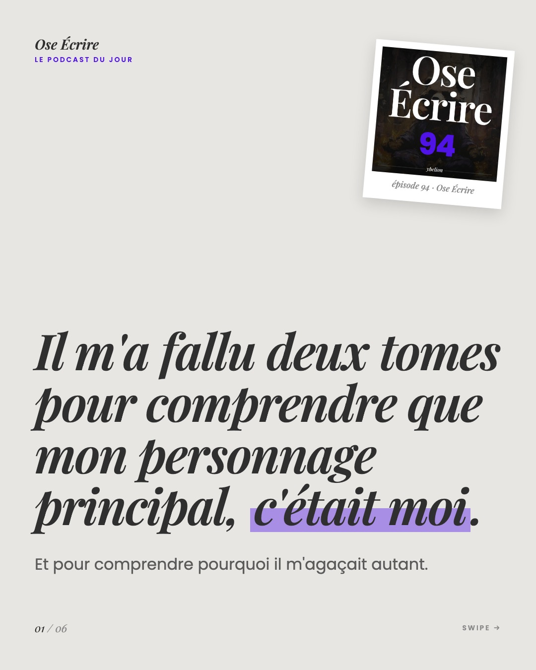 Slide 1 du carousel de l'épisode 94