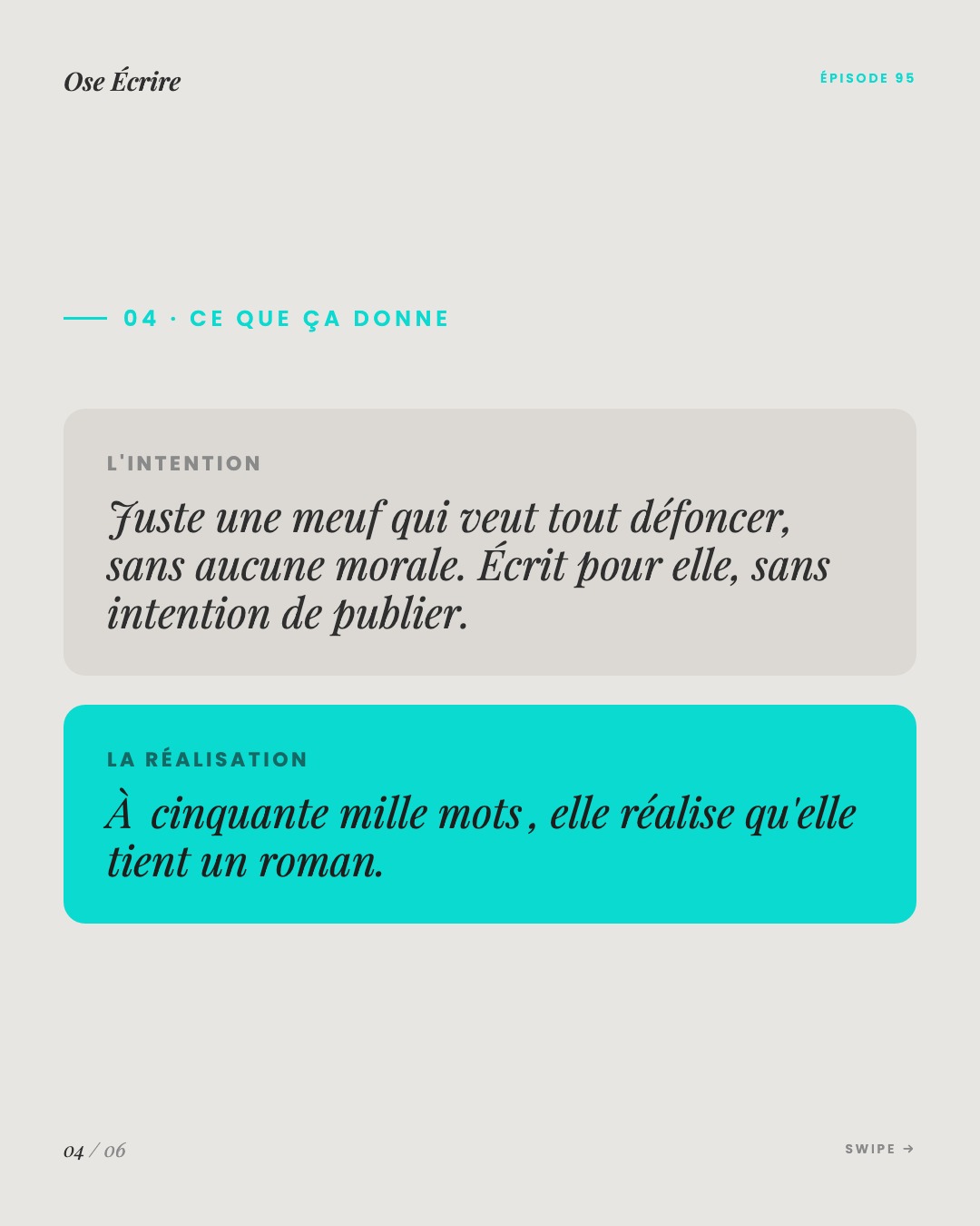 Slide 4 du carousel de l'épisode 95