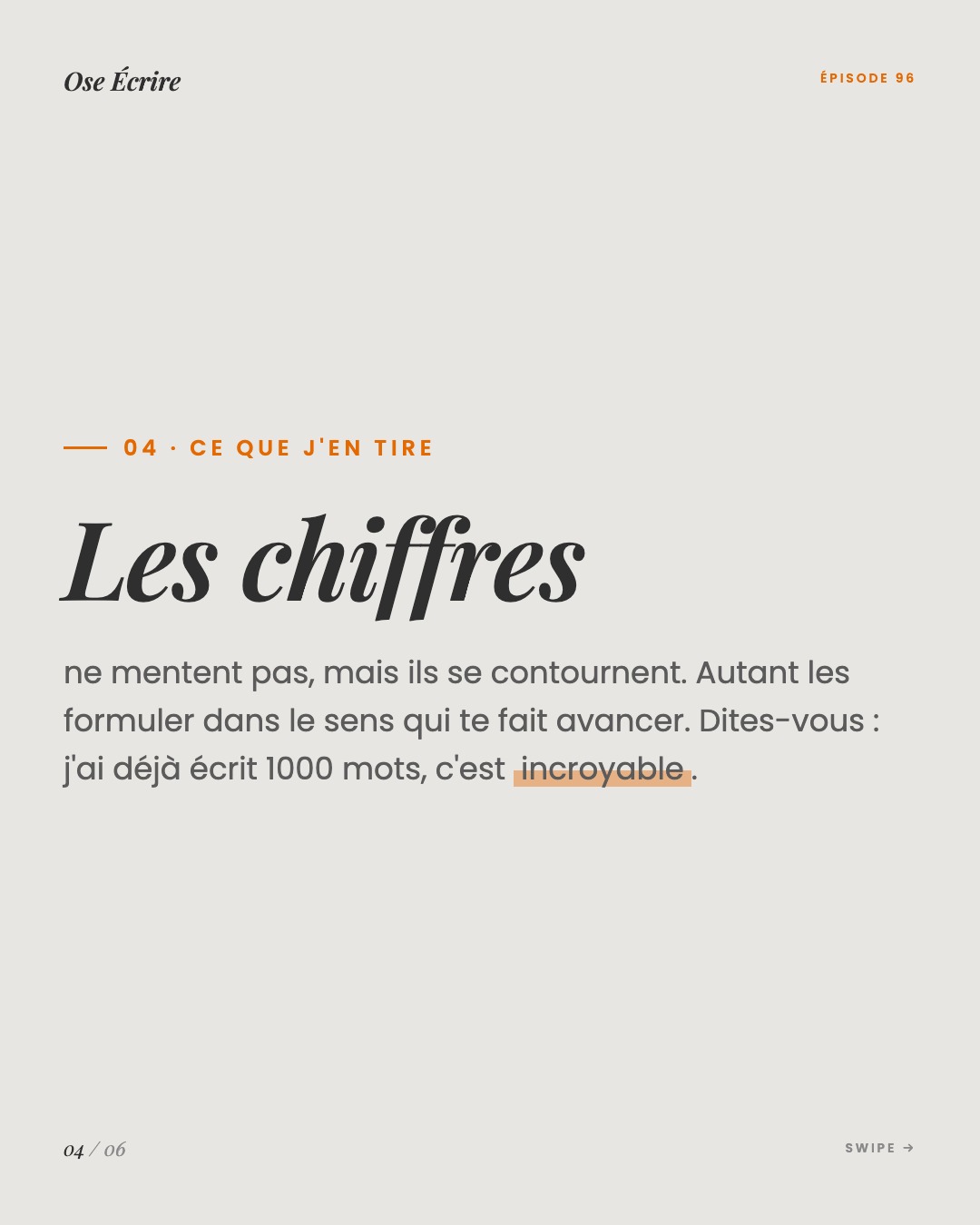 Slide 4 du carousel de l'épisode 96
