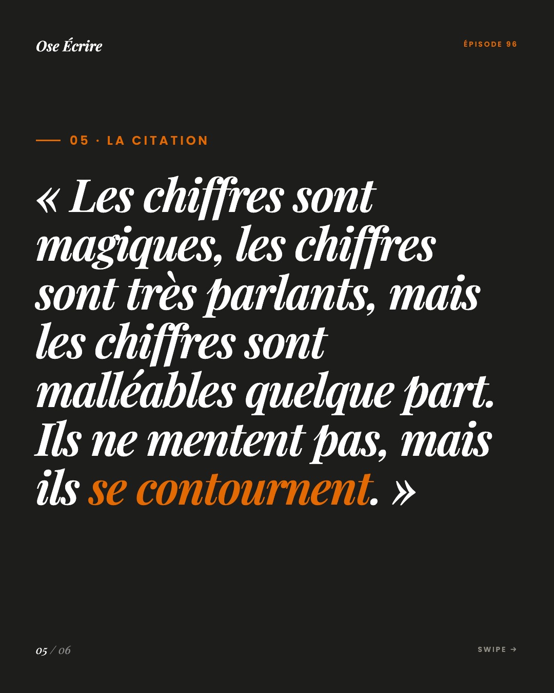 Slide 5 du carousel de l'épisode 96