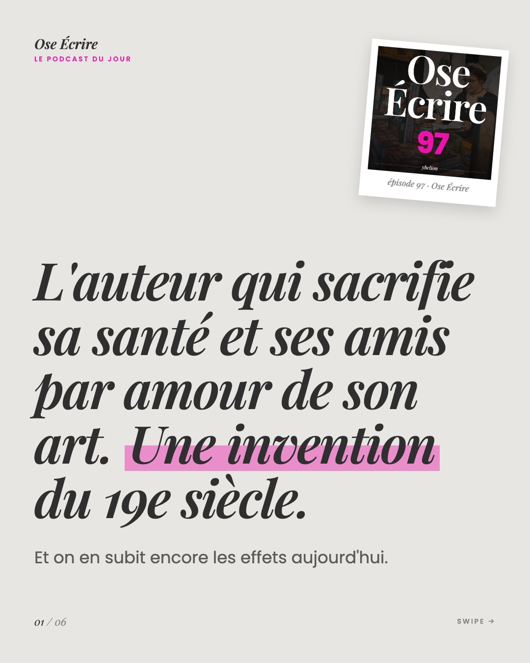 Slide 1 du carousel de l'épisode 97