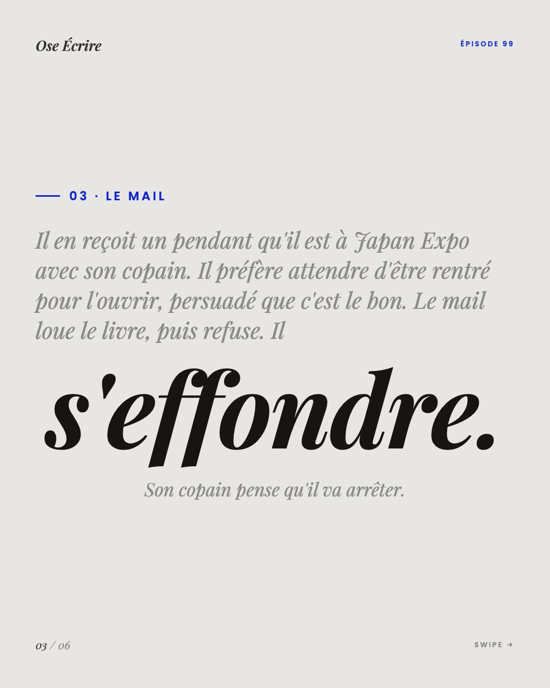Slide 3 du carousel de l'épisode 99