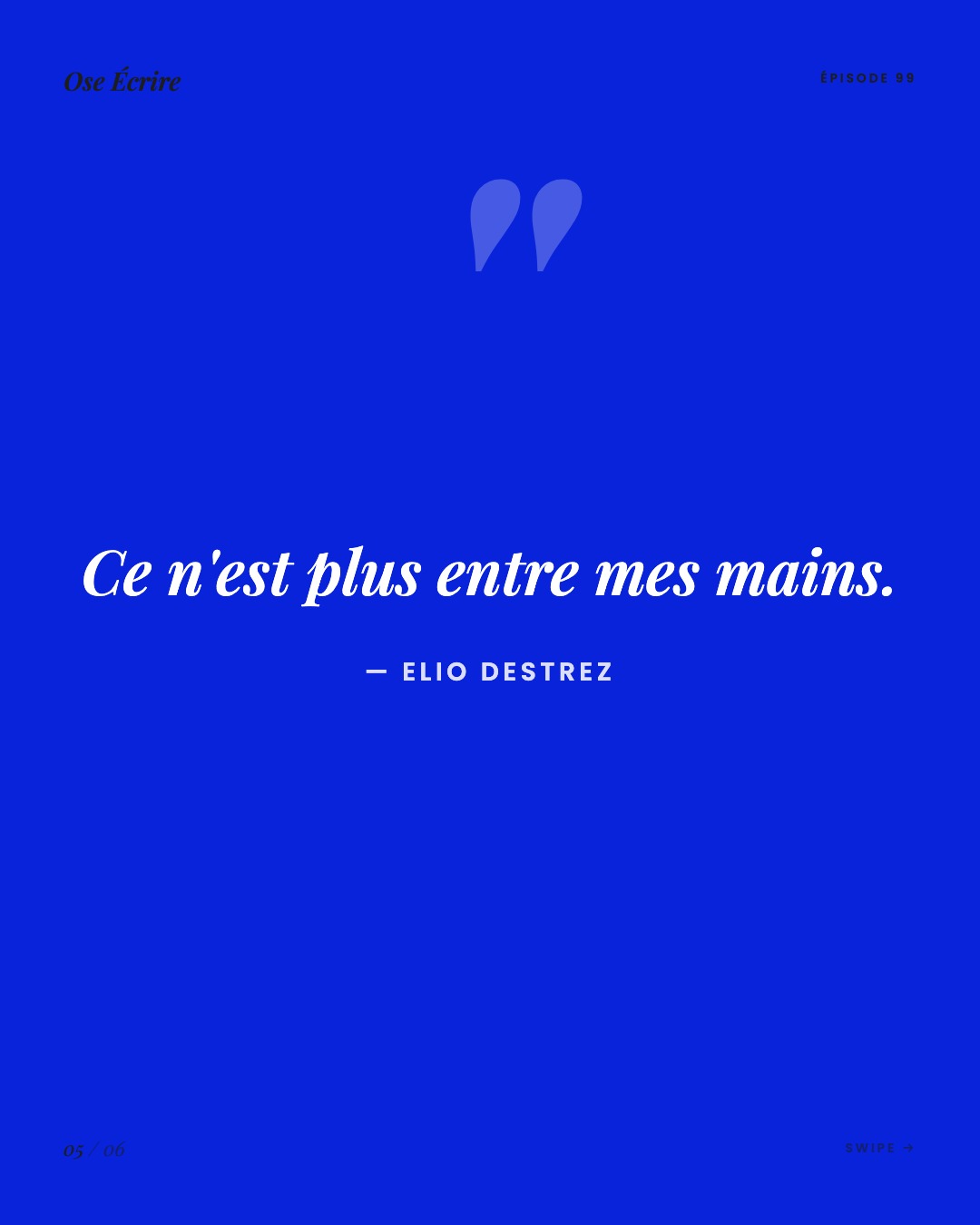 Slide 5 du carousel de l'épisode 99